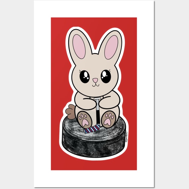 Puck Bunny (Montreal) Wall Art by jberoldart